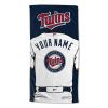 [Personalization Only] OFFICIAL MLB Jersey Personalized Beach Towel - Minnesota Twins