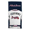 [Personalization Only] OFFICIAL MLB Jersey Personalized Beach Towel - Atlanta Braves