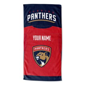 [Personalization Only] OFFICIAL NHL Jersey Personalized Beach Towel - FL Panthers