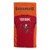 [Personalization Only] OFFICIAL NFL Jersey Personalized Beach Towel - Tampa Bay Buccaneers