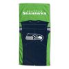 [Personalization Only] OFFICIAL NFL Jersey Beach Towel - Seattle Seahawks