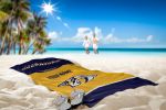 [Personalization Only] OFFICIAL NHL Jersey Personalized Beach Towel - Predators